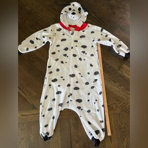 Dalmatian Party Onesie Costume adult small dog black white